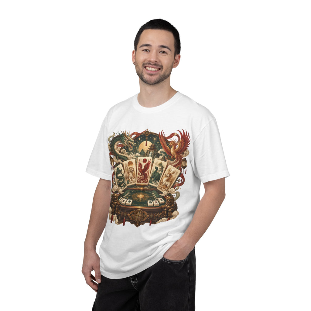 Mahjong Mystical Casino Dragon Garment-Dyed T-Shirt