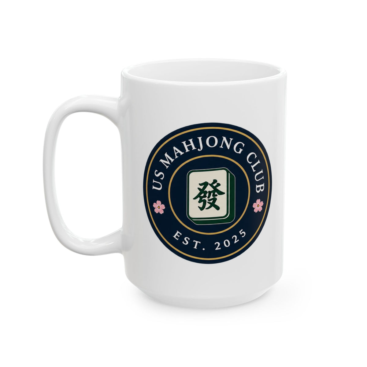 US Mahjong Club Logo Ceramic Mug