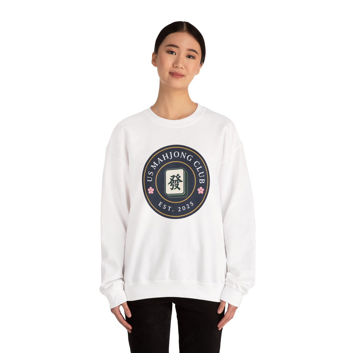 US Mahjong Club Badge Crewneck Sweatshirt