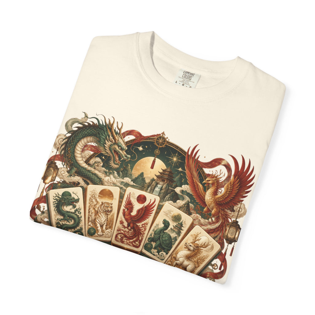 Mahjong Mystical Casino Dragon Garment-Dyed T-Shirt