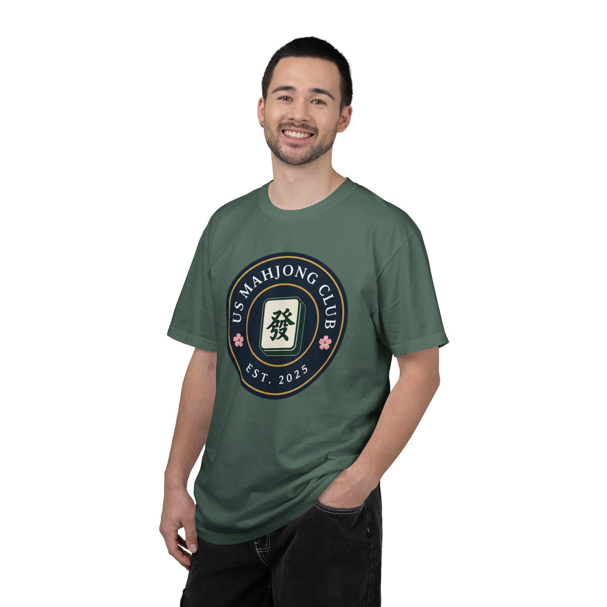 US Mahjong Club Badge T-Shirt