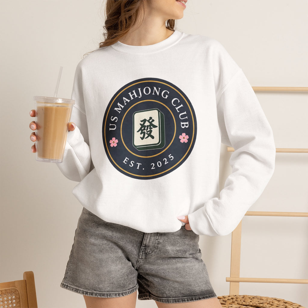 US Mahjong Club Badge Crewneck Sweatshirt
