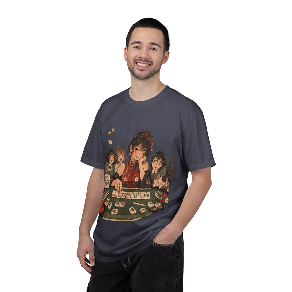 Retro Anime Mahjong Girls Graphic T-Shirt
