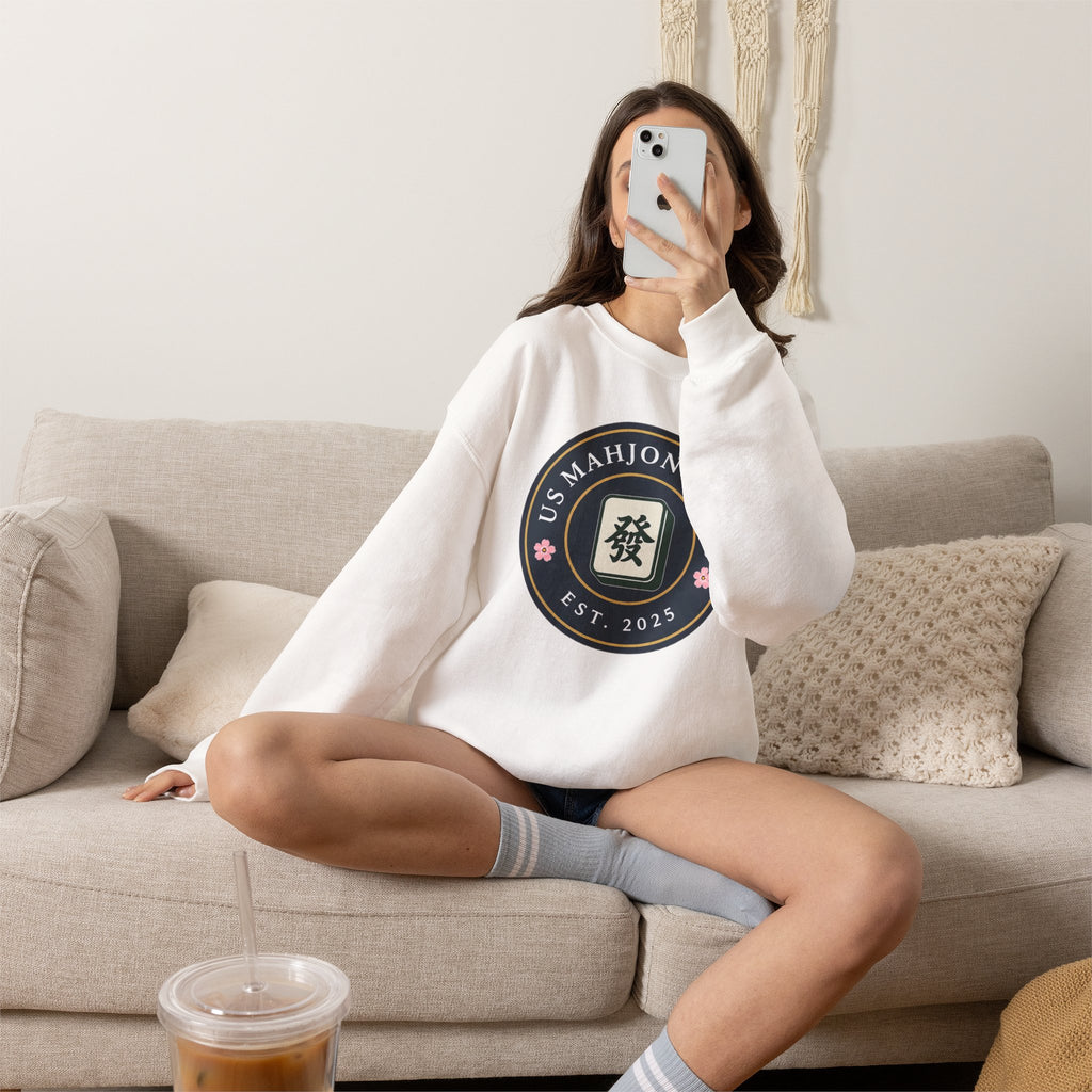 US Mahjong Club Badge Crewneck Sweatshirt