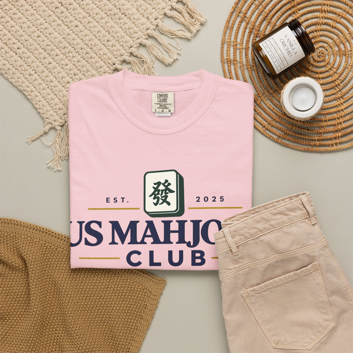 US Mahjong Club Graphic T-Shirt