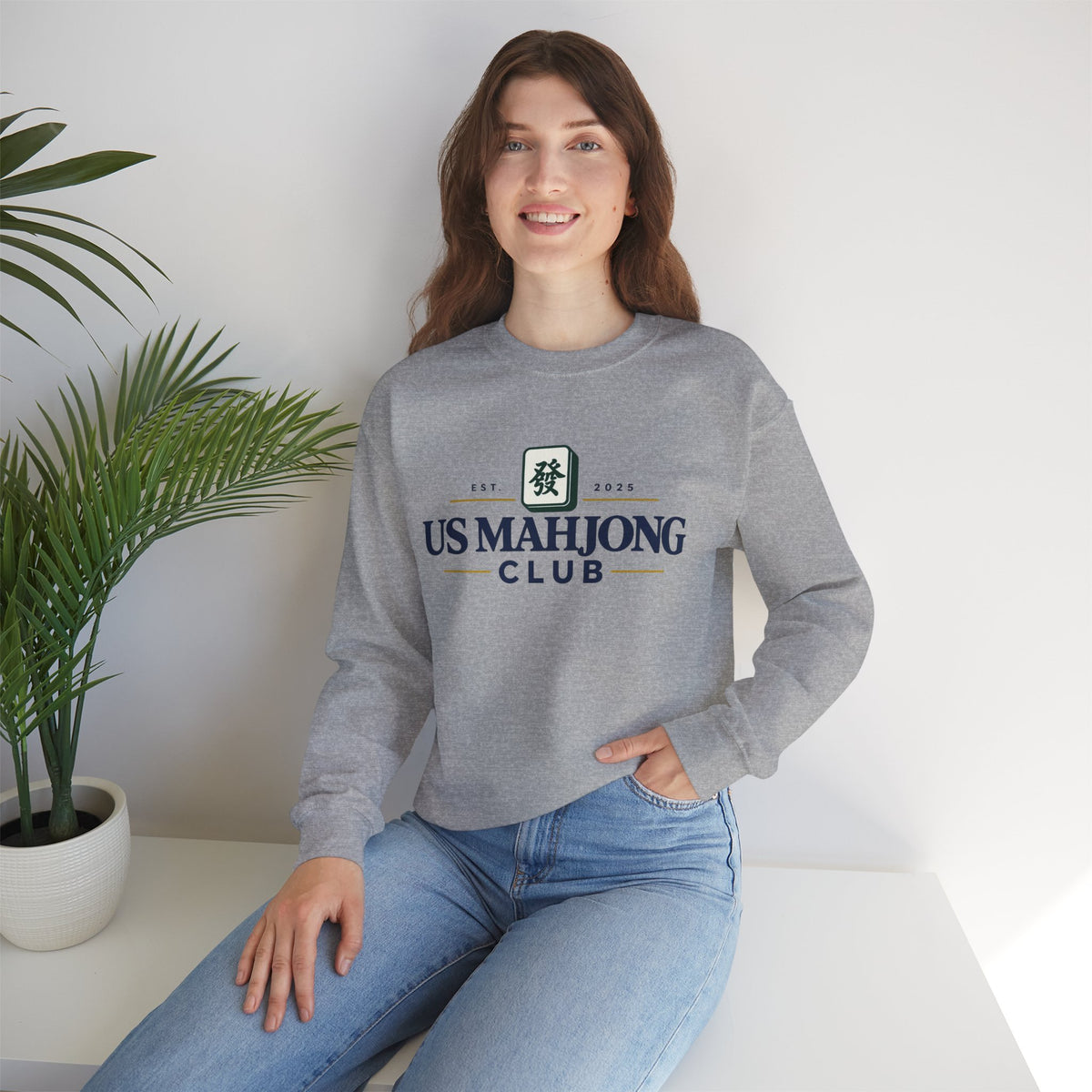 US Mahjong Club Crewneck Sweatshirt
