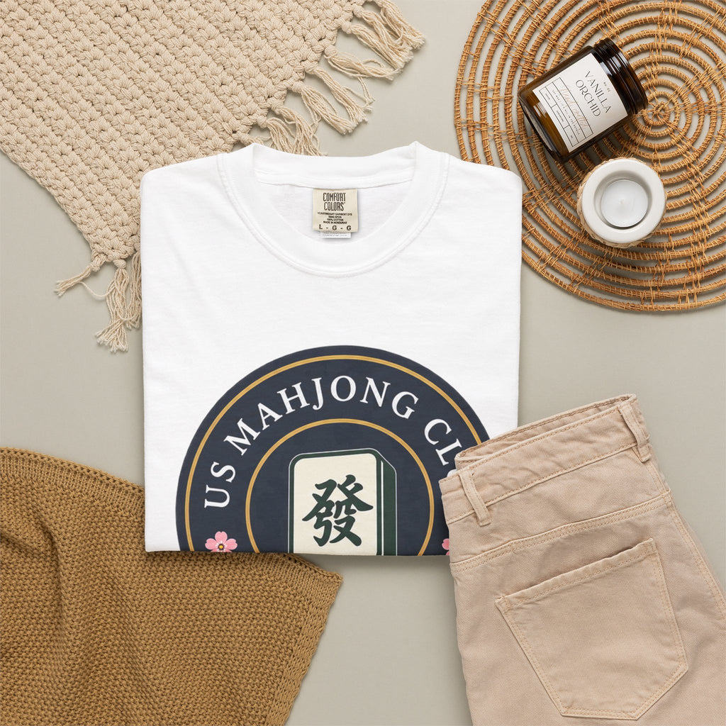 US Mahjong Club Badge T-Shirt