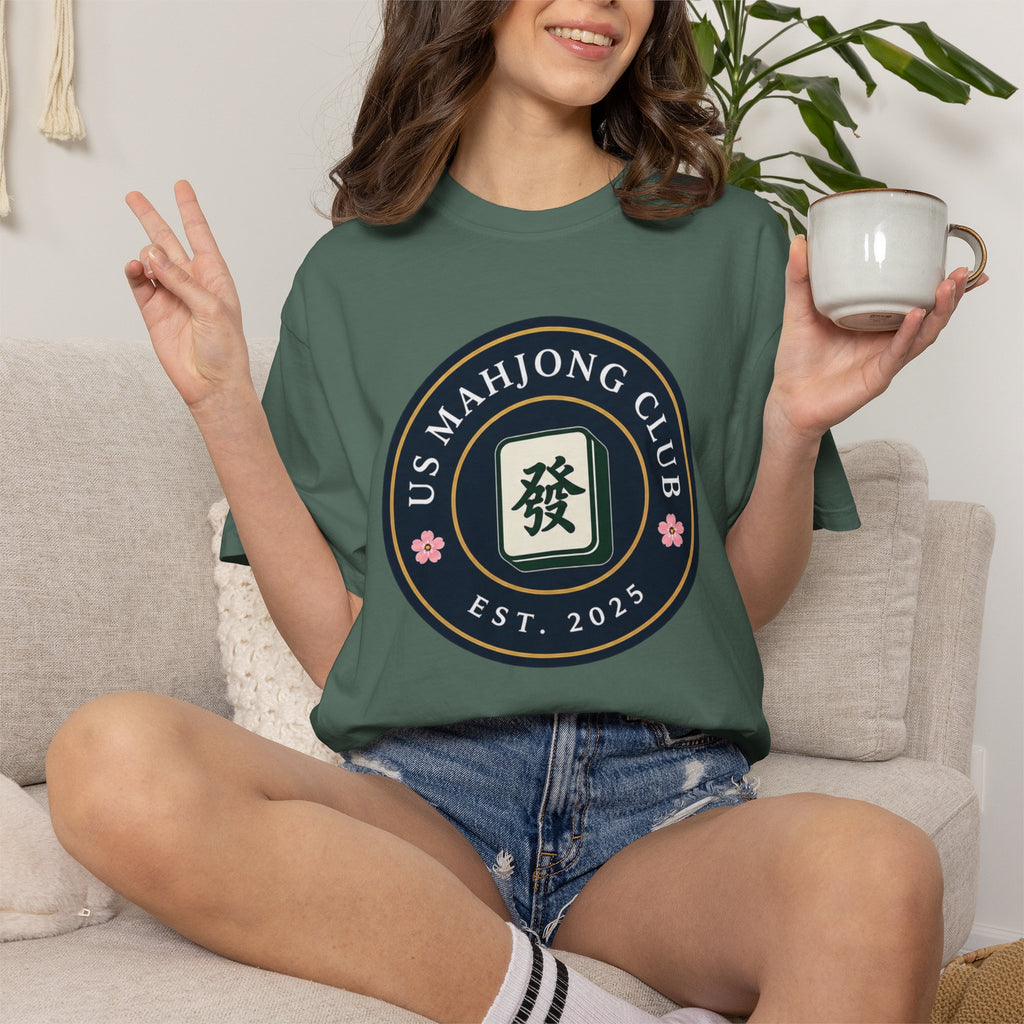 US Mahjong Club Badge T-Shirt