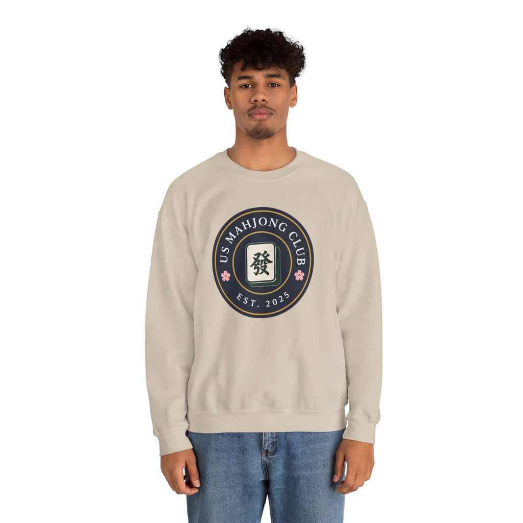 US Mahjong Club Badge Crewneck Sweatshirt