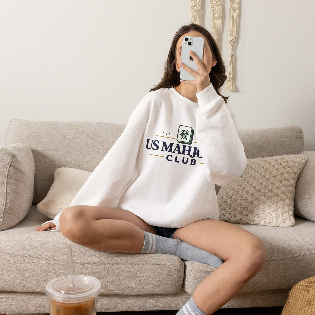 US Mahjong Club Crewneck Sweatshirt