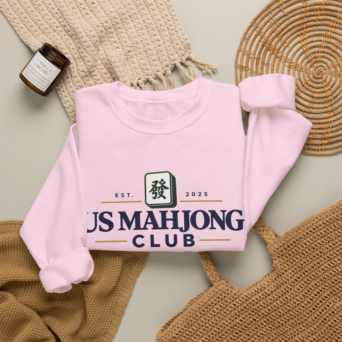 US Mahjong Club Crewneck Sweatshirt