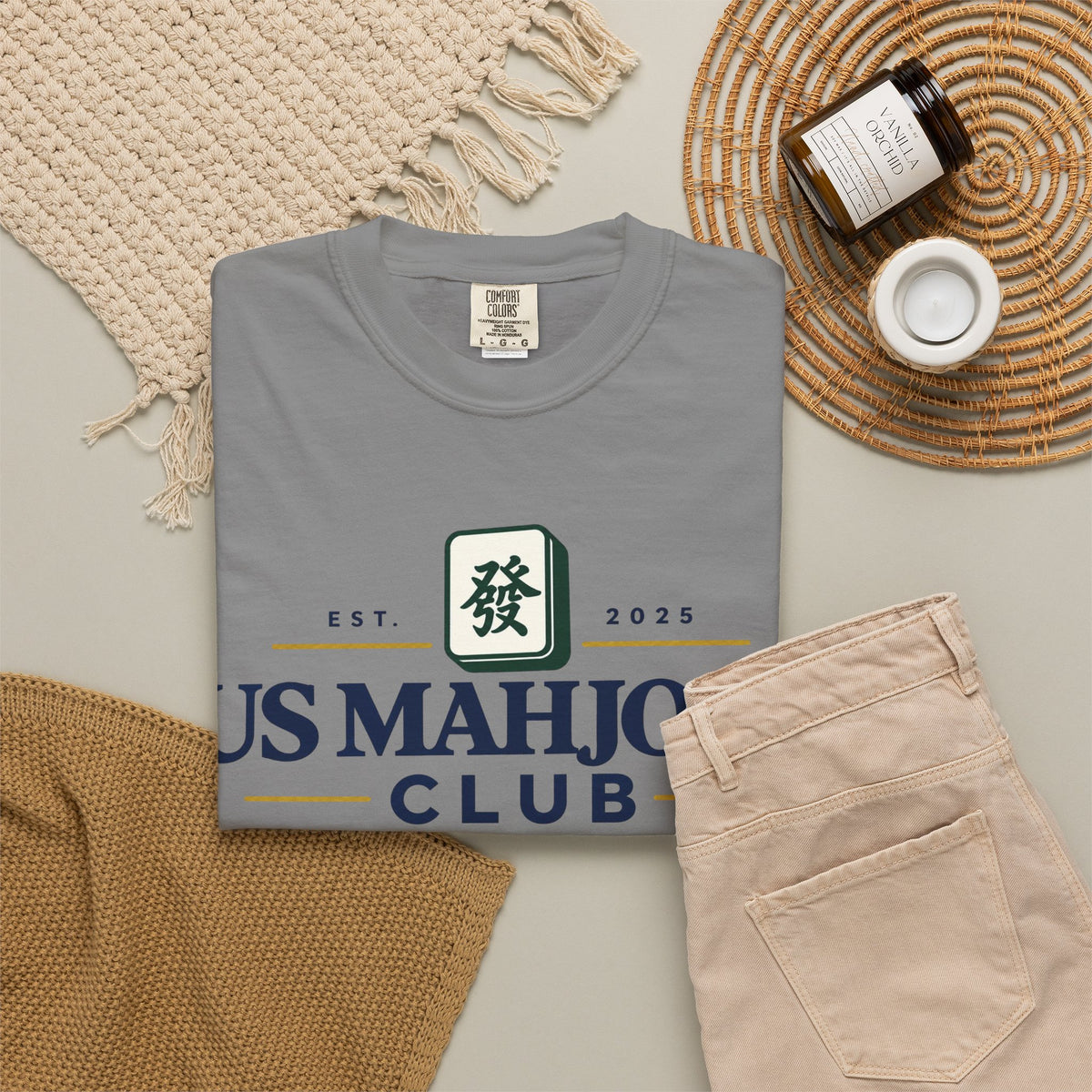 US Mahjong Club Graphic T-Shirt