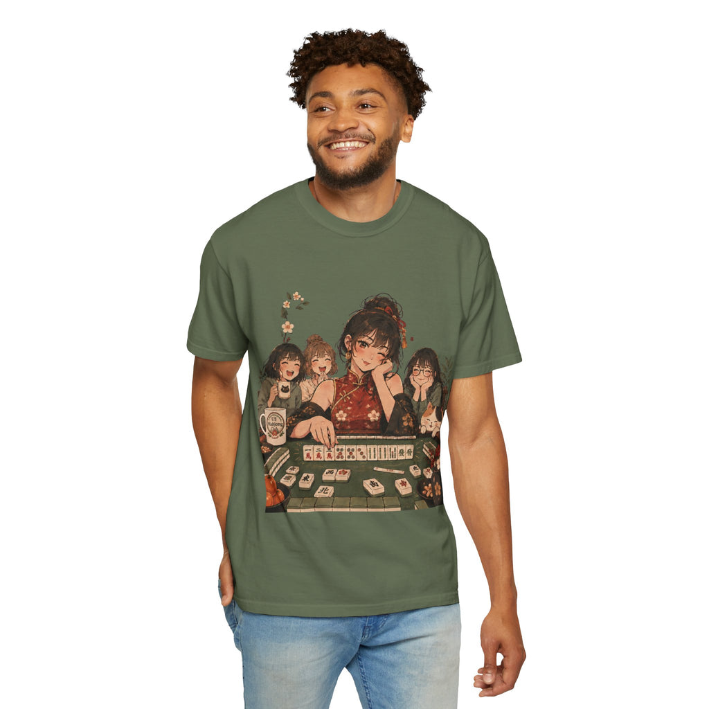 Retro Anime Mahjong Girls Graphic T-Shirt