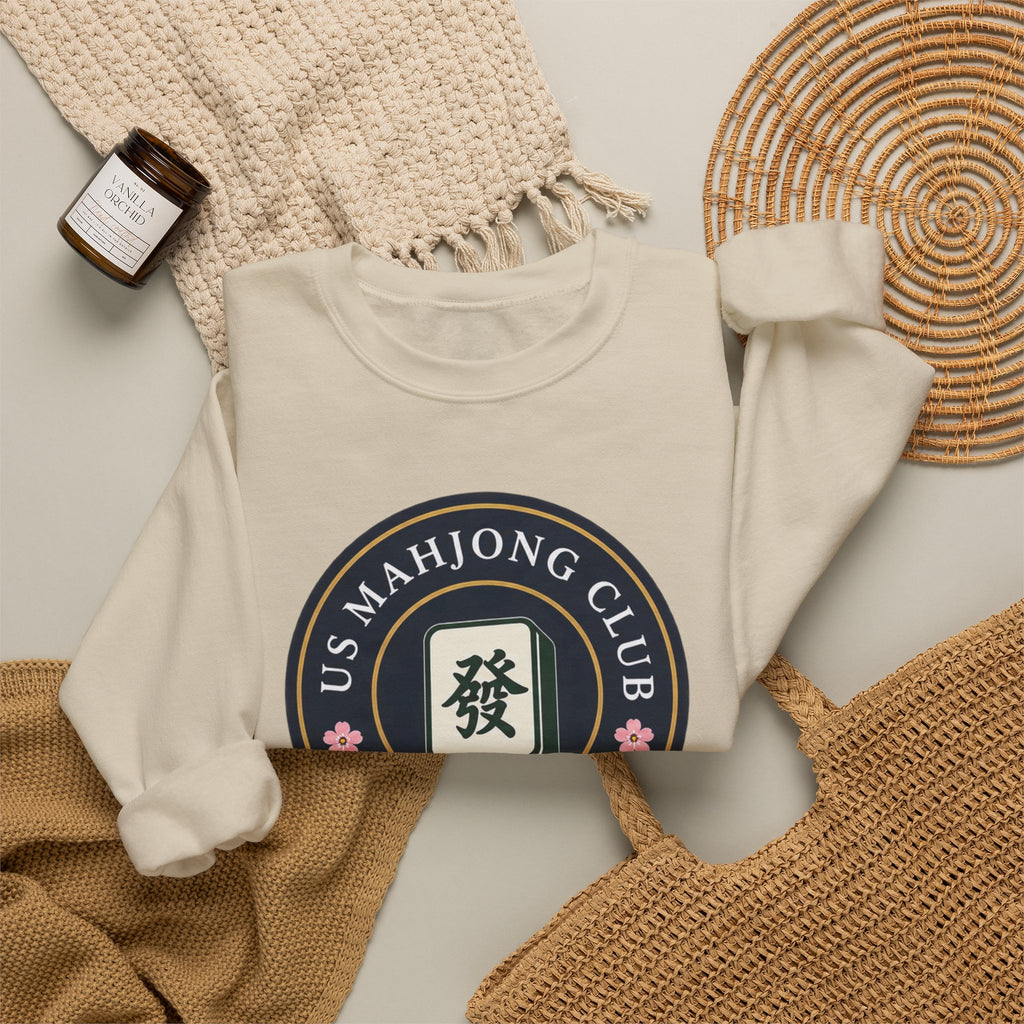 US Mahjong Club Badge Crewneck Sweatshirt