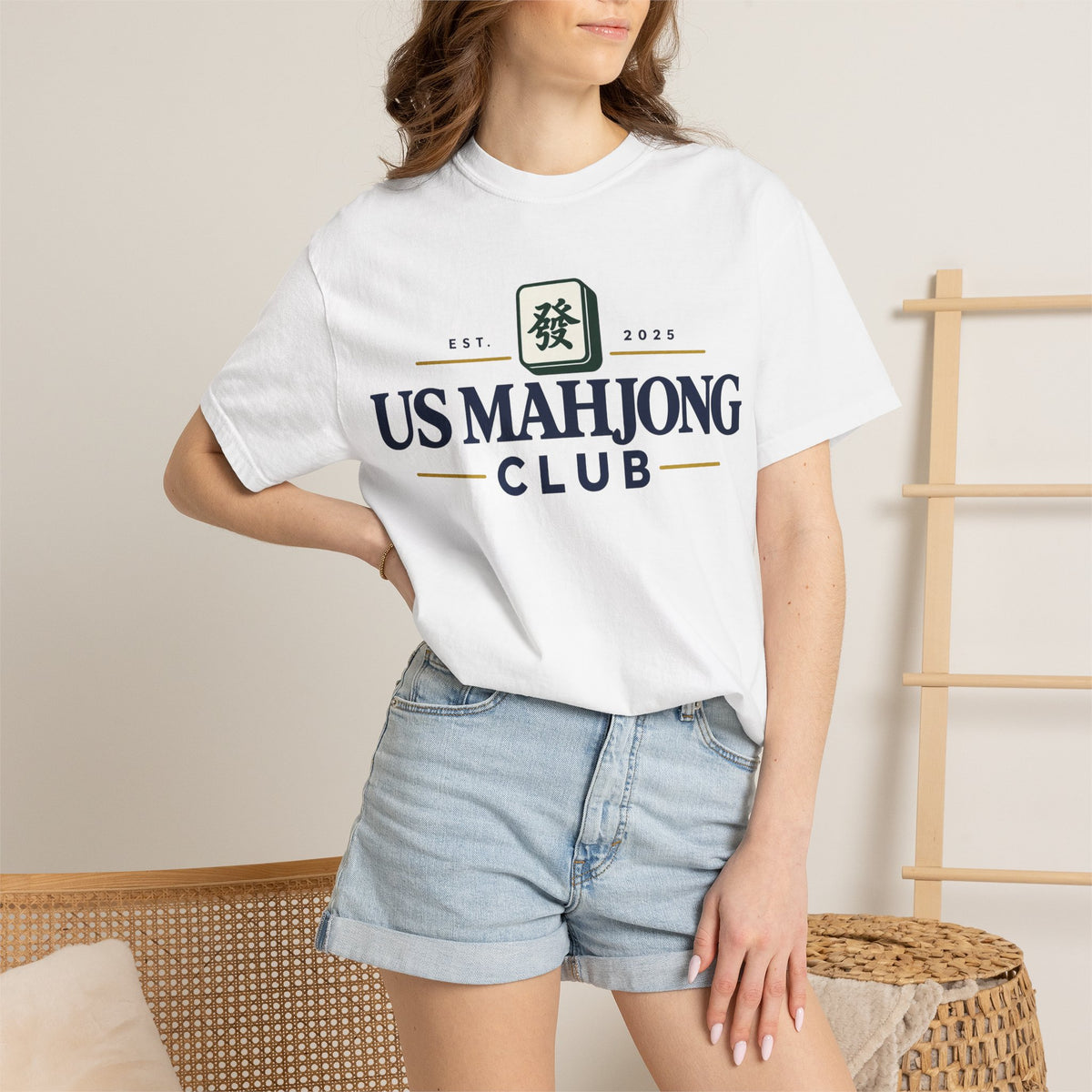 US Mahjong Club Graphic T-Shirt