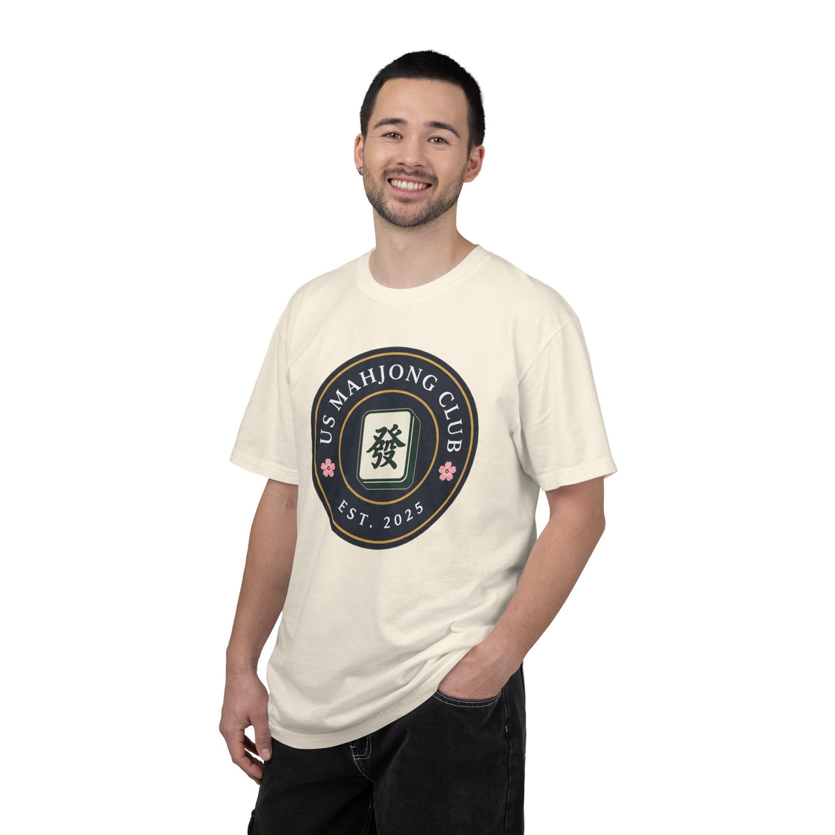 US Mahjong Club Badge T-Shirt