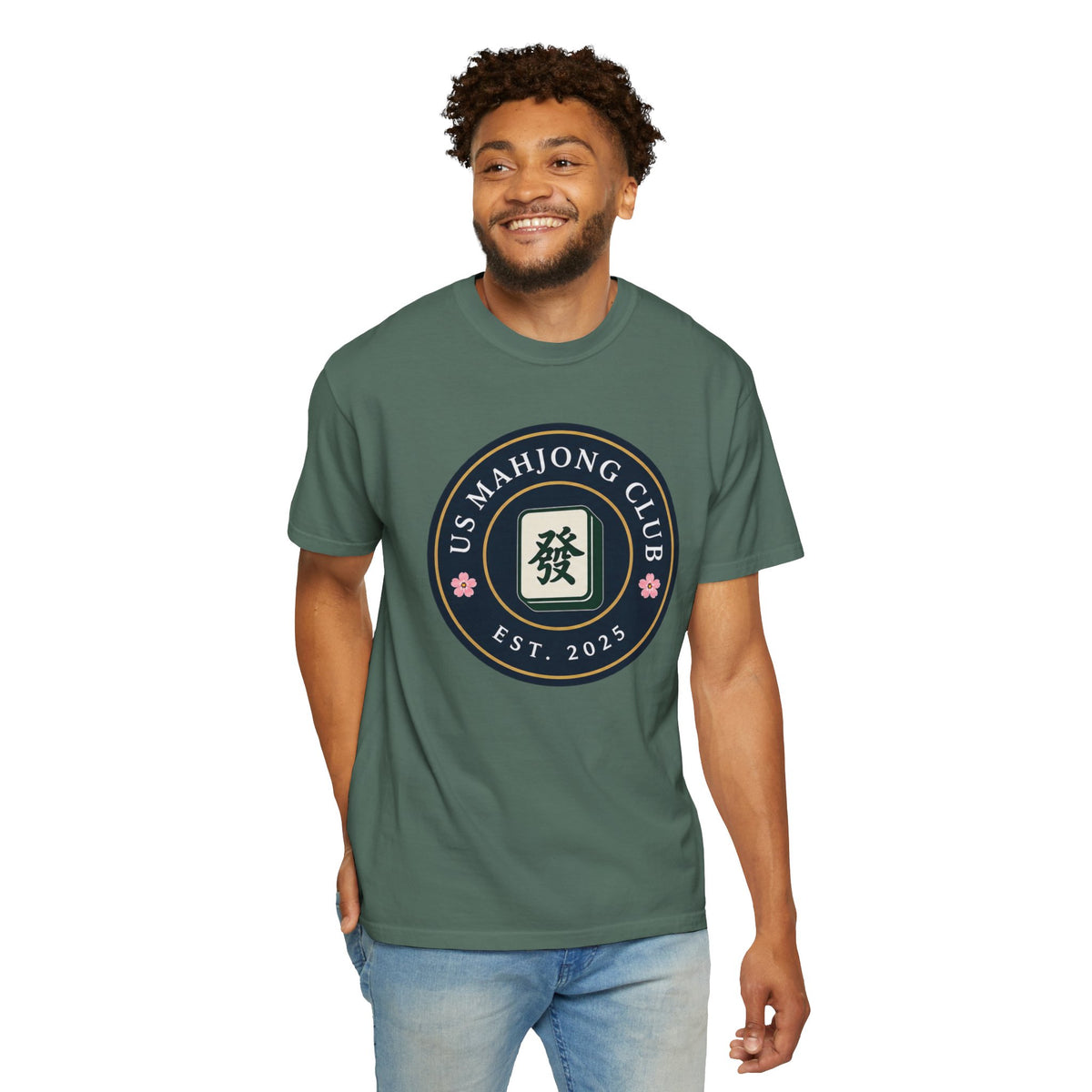 US Mahjong Club Badge T-Shirt