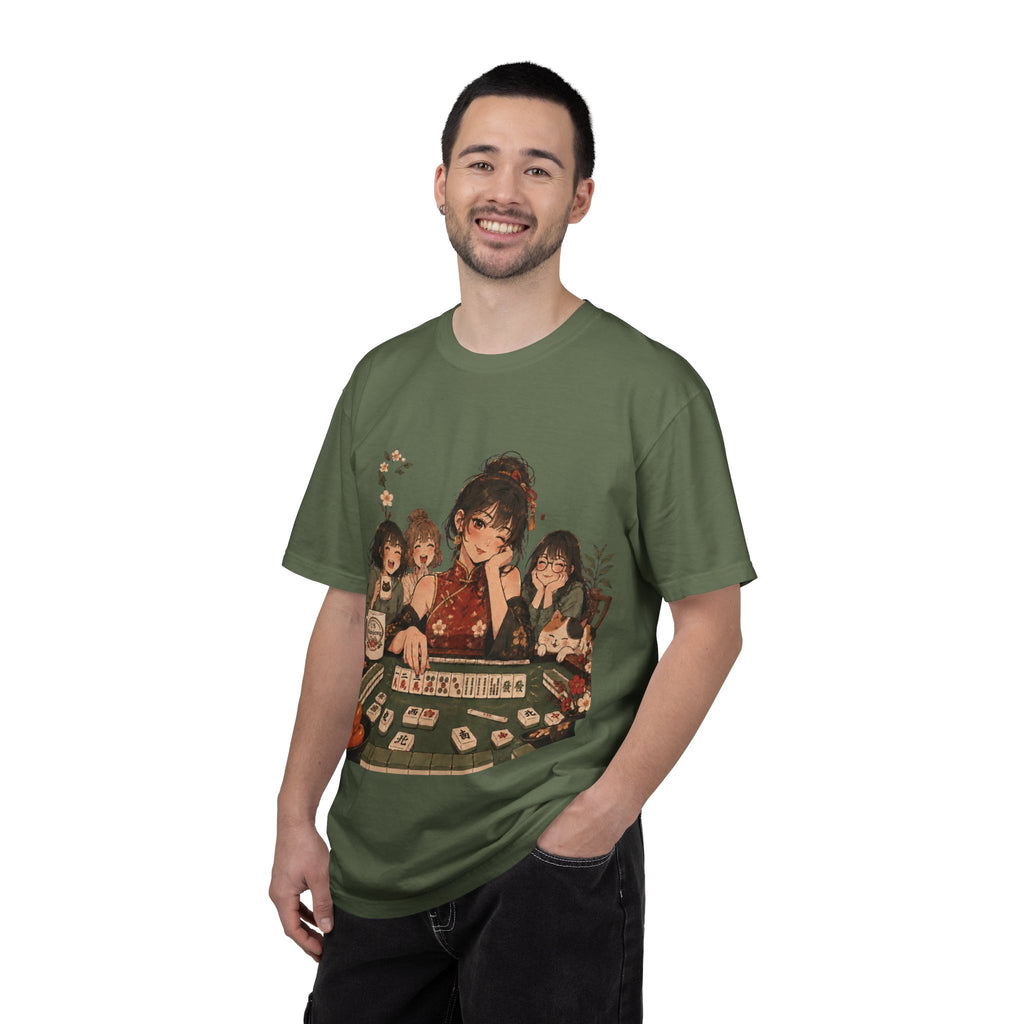 Retro Anime Mahjong Girls Graphic T-Shirt