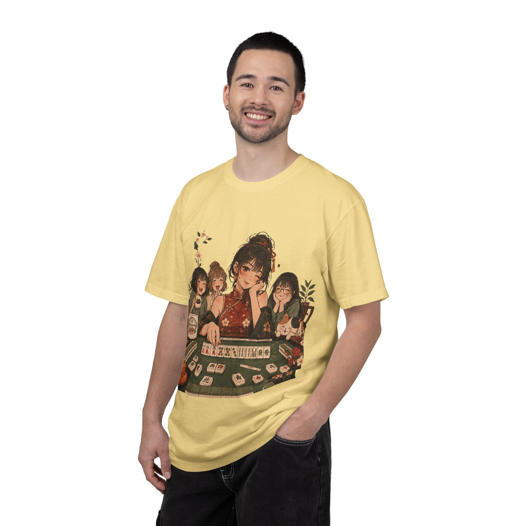 Retro Anime Mahjong Girls Graphic T-Shirt
