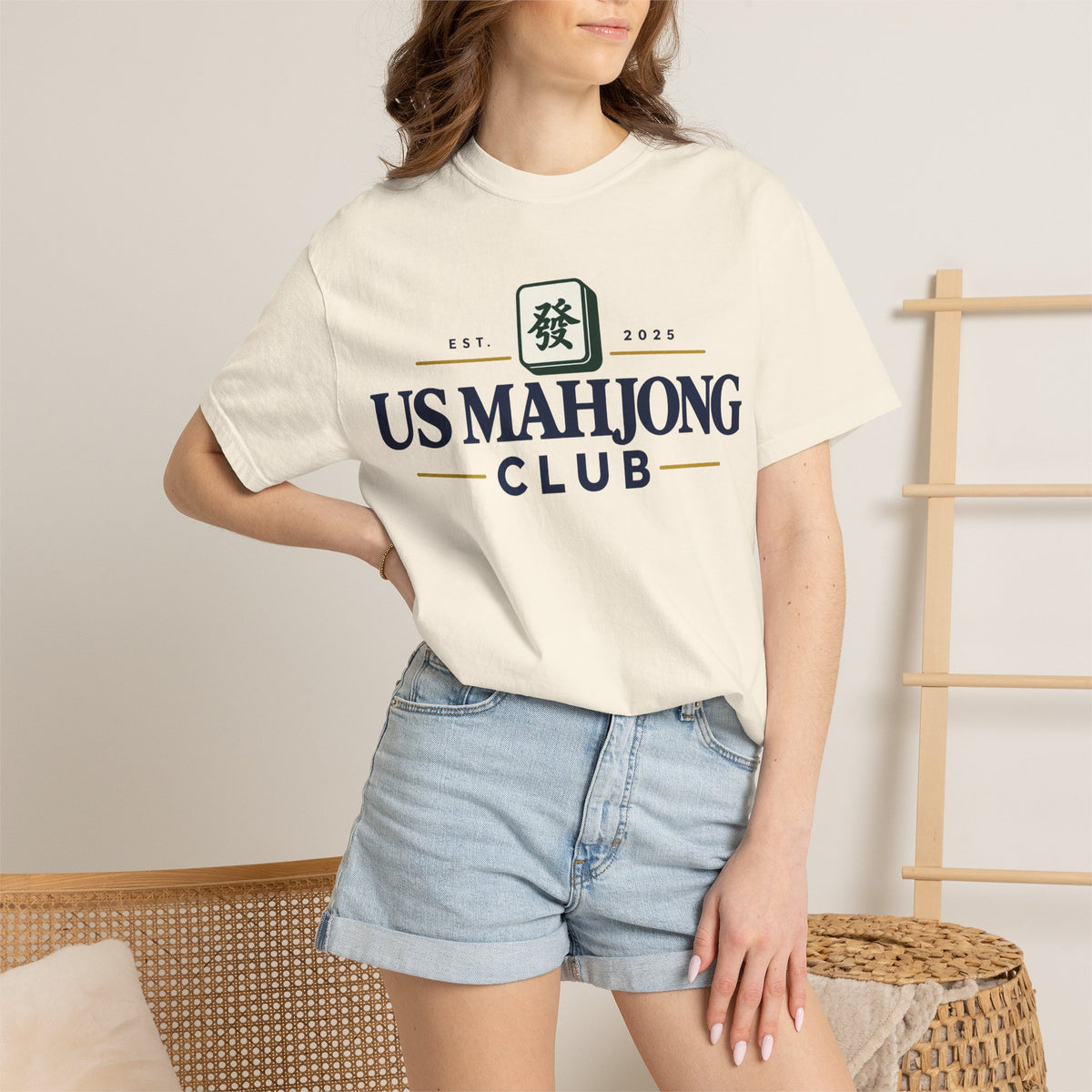 US Mahjong Club Graphic T-Shirt