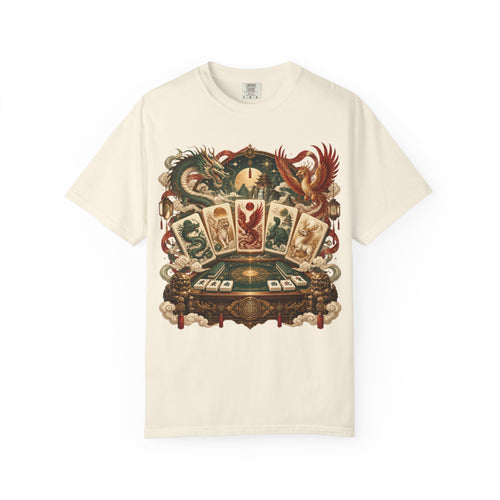 Mahjong Mystical Casino Dragon Garment-Dyed T-Shirt