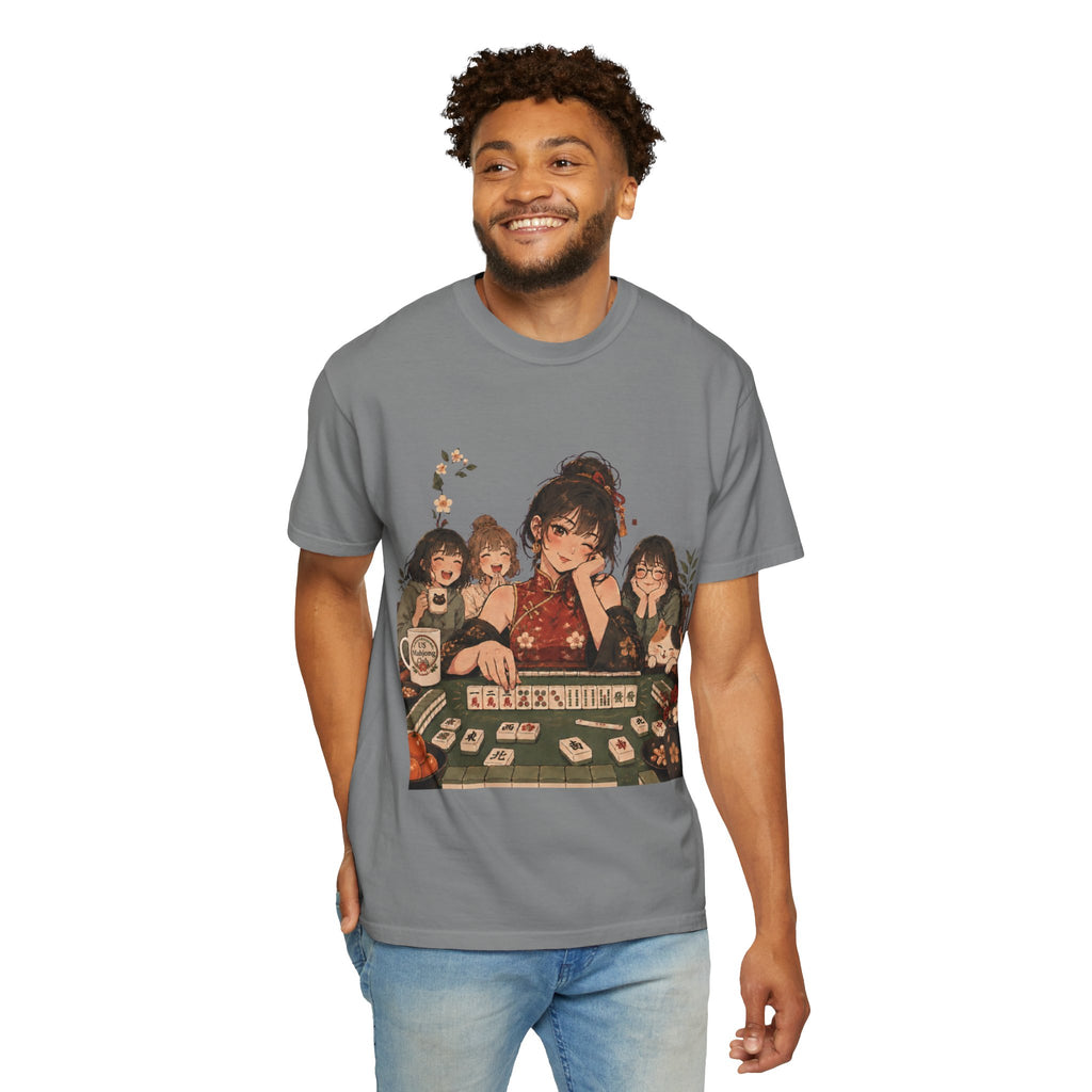 Retro Anime Mahjong Girls Graphic T-Shirt