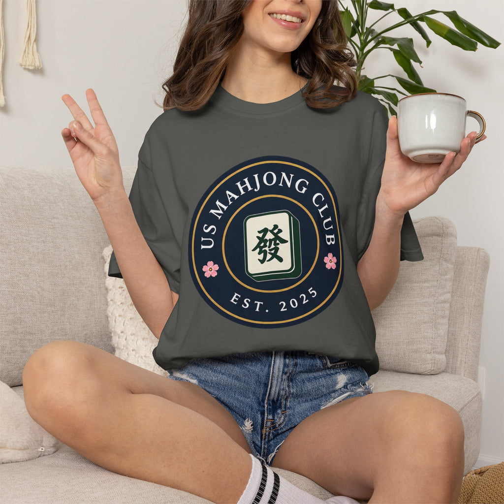 US Mahjong Club Badge T-Shirt