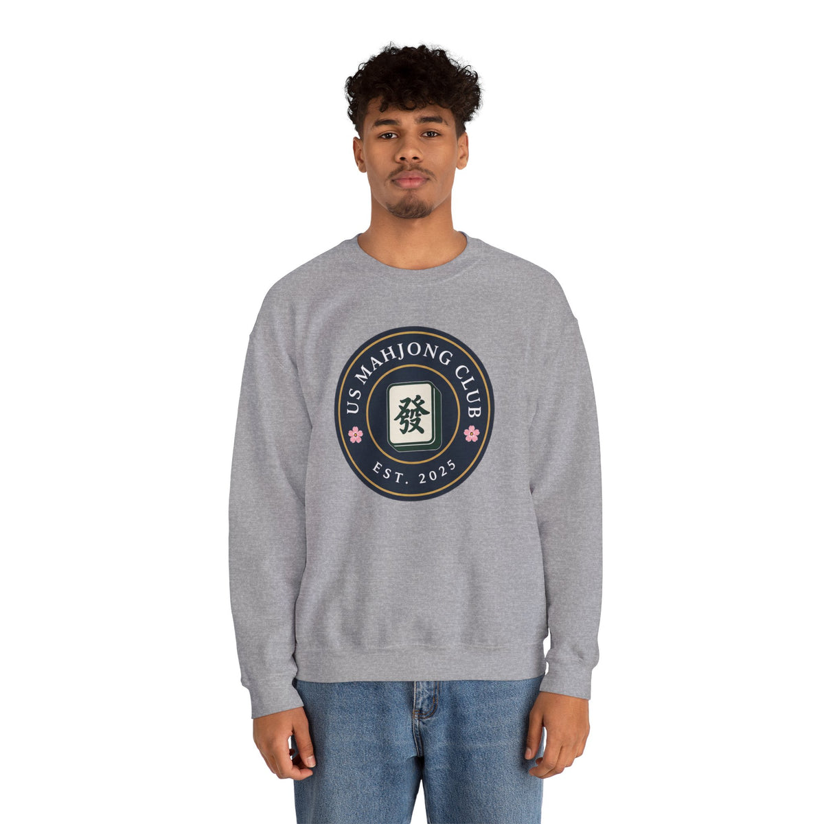 US Mahjong Club Badge Crewneck Sweatshirt