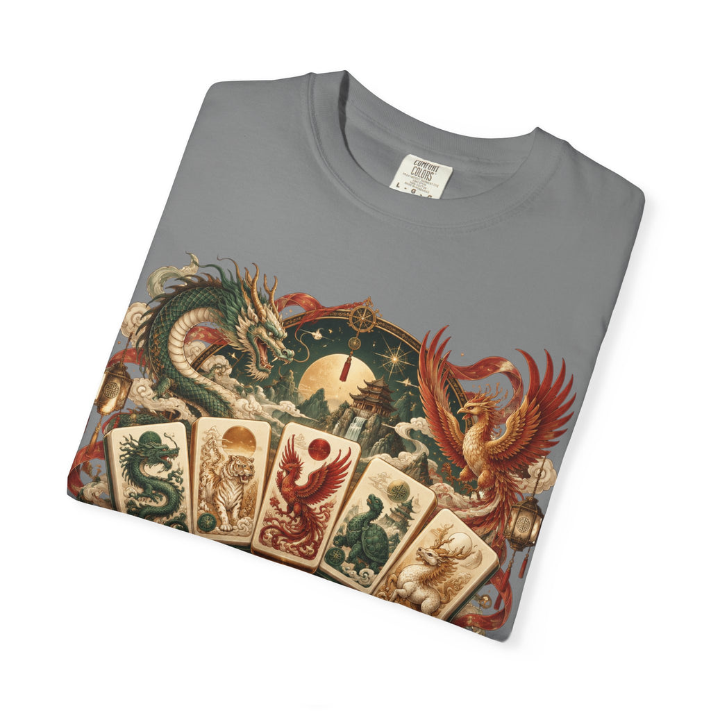 Mahjong Mystical Casino Dragon Garment-Dyed T-Shirt