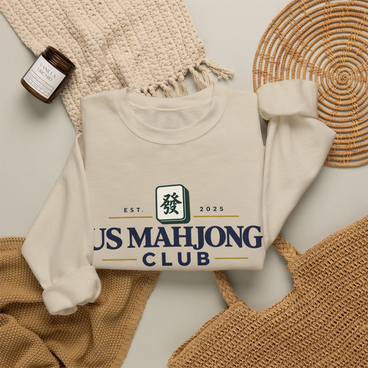 US Mahjong Club Crewneck Sweatshirt