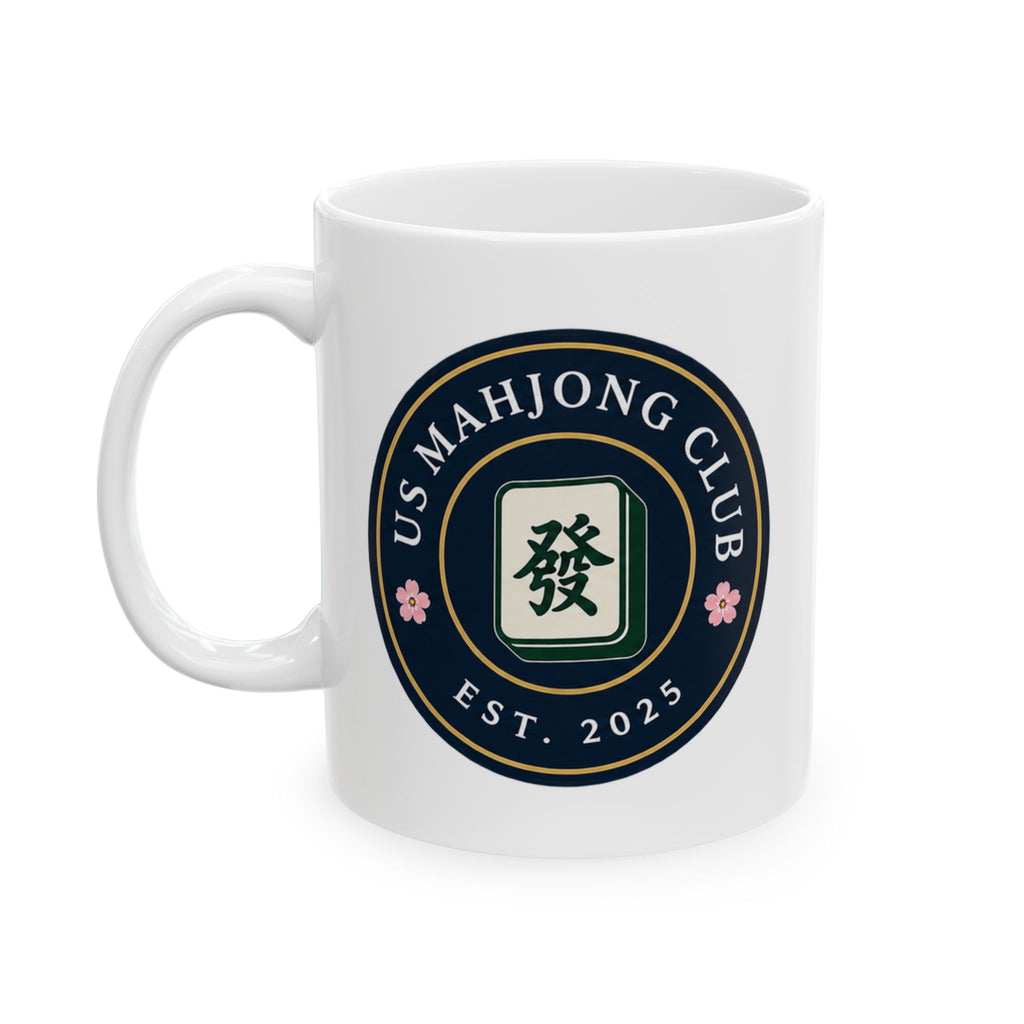 US Mahjong Club Logo Ceramic Mug