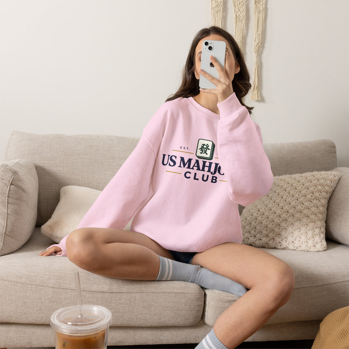 US Mahjong Club Crewneck Sweatshirt