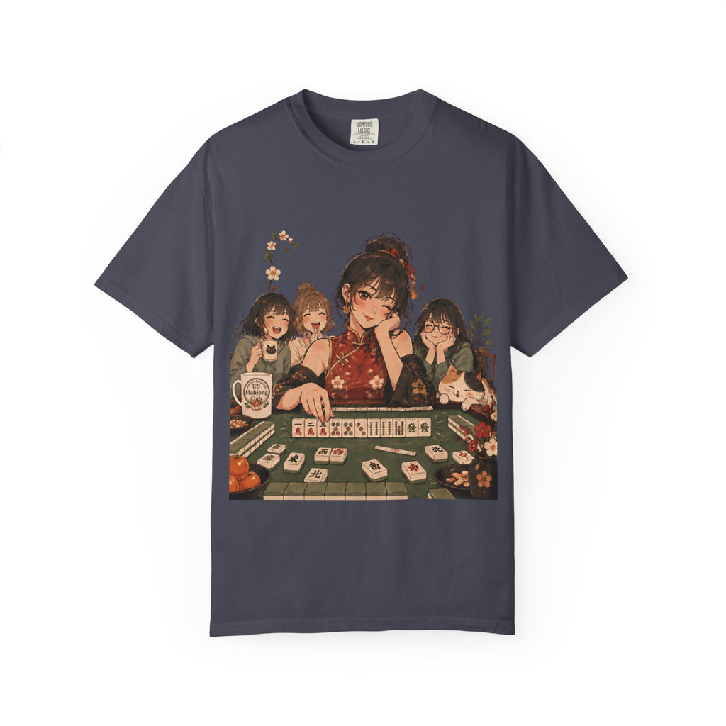Retro Anime Mahjong Girls Graphic T-Shirt