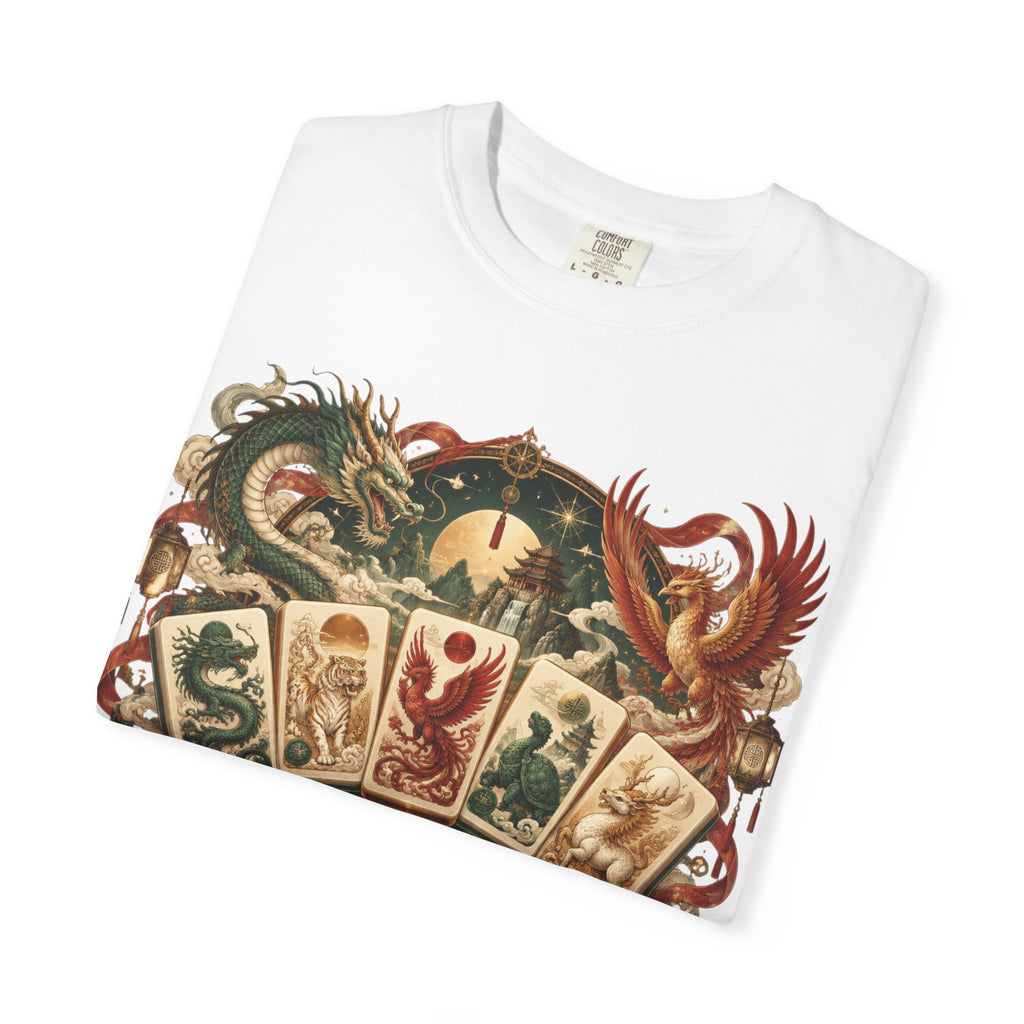 Mahjong Mystical Casino Dragon Garment-Dyed T-Shirt