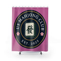 Mahjong Club Shower Curtain