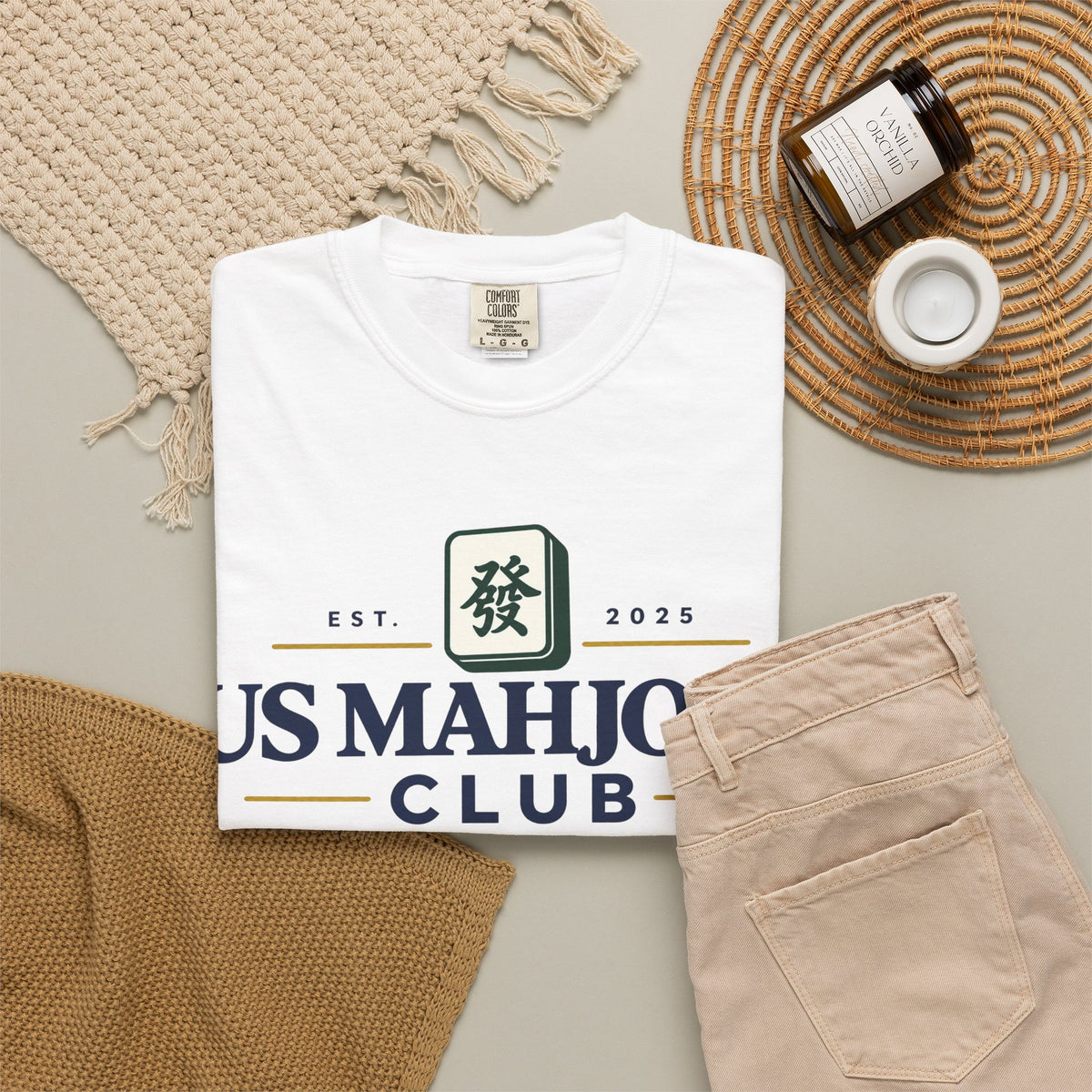 US Mahjong Club Graphic T-Shirt