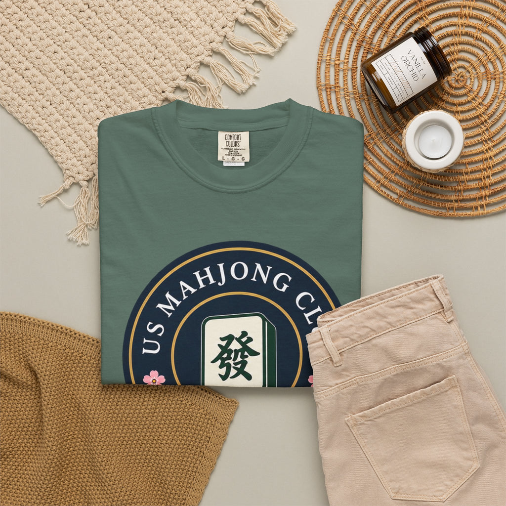 US Mahjong Club Badge T-Shirt