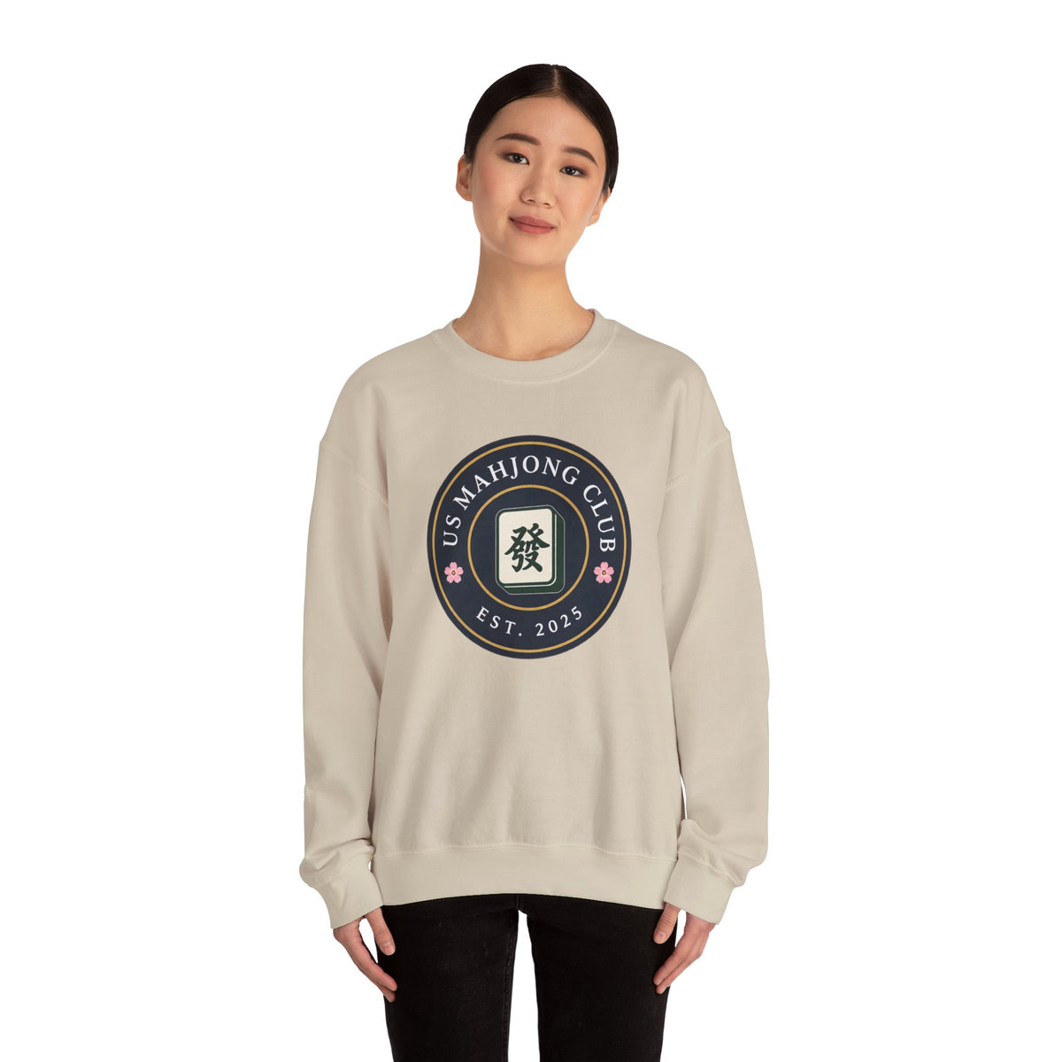 US Mahjong Club Badge Crewneck Sweatshirt