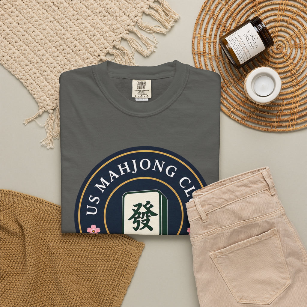 US Mahjong Club Badge T-Shirt