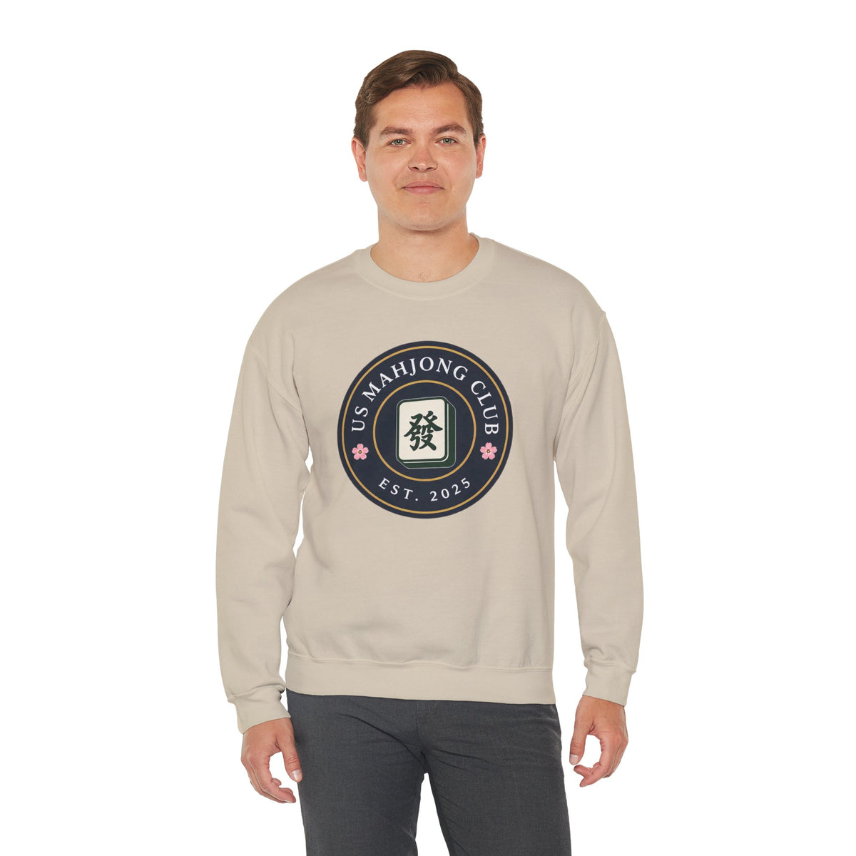 US Mahjong Club Badge Crewneck Sweatshirt