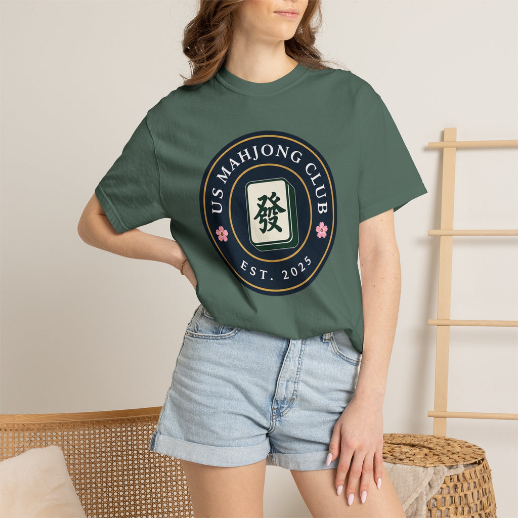 US Mahjong Club Badge T-Shirt