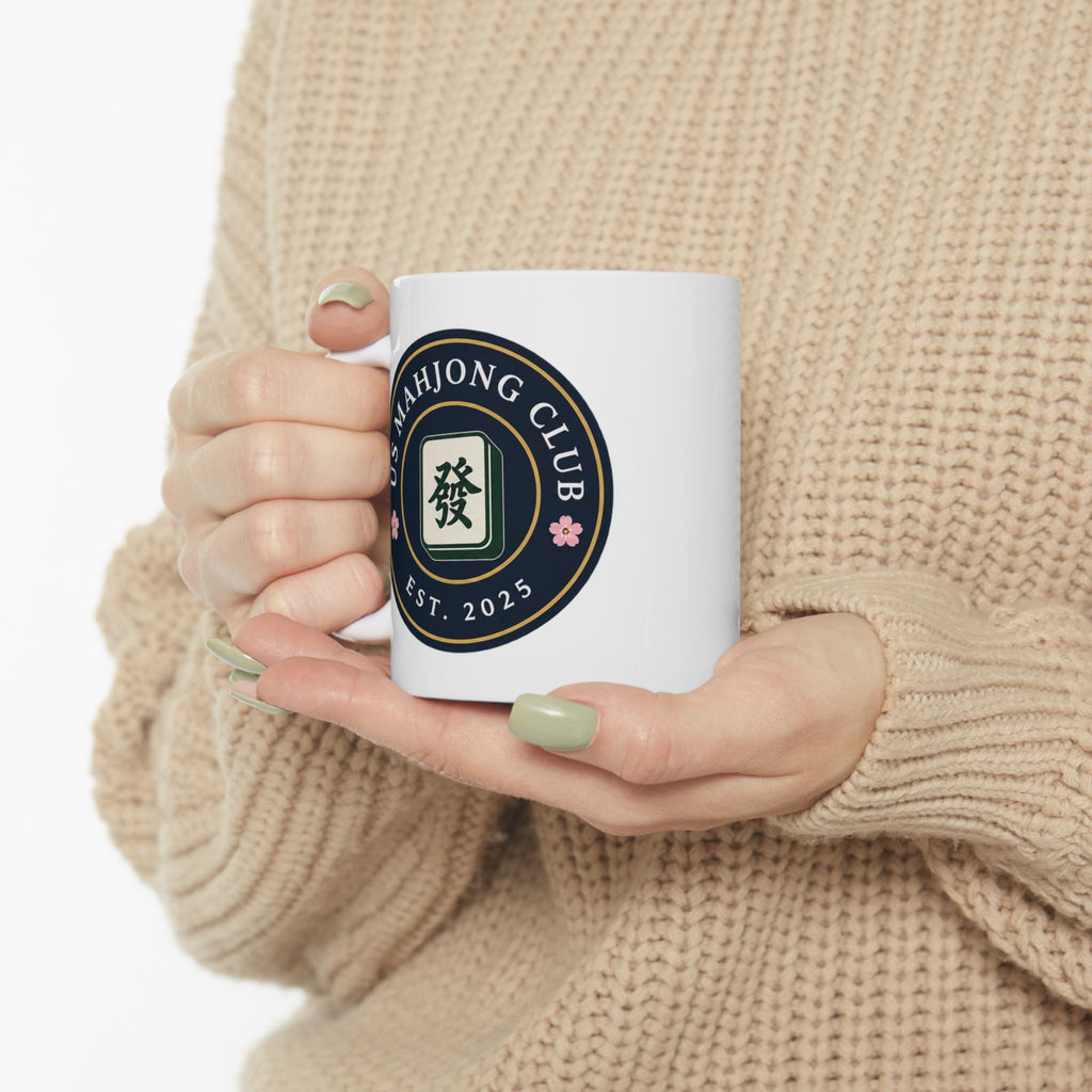 US Mahjong Club Logo Ceramic Mug