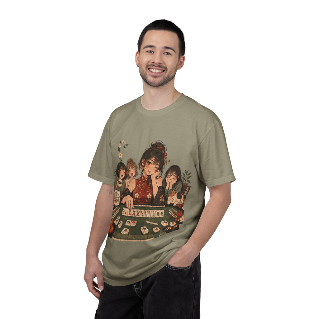 Retro Anime Mahjong Girls Graphic T-Shirt