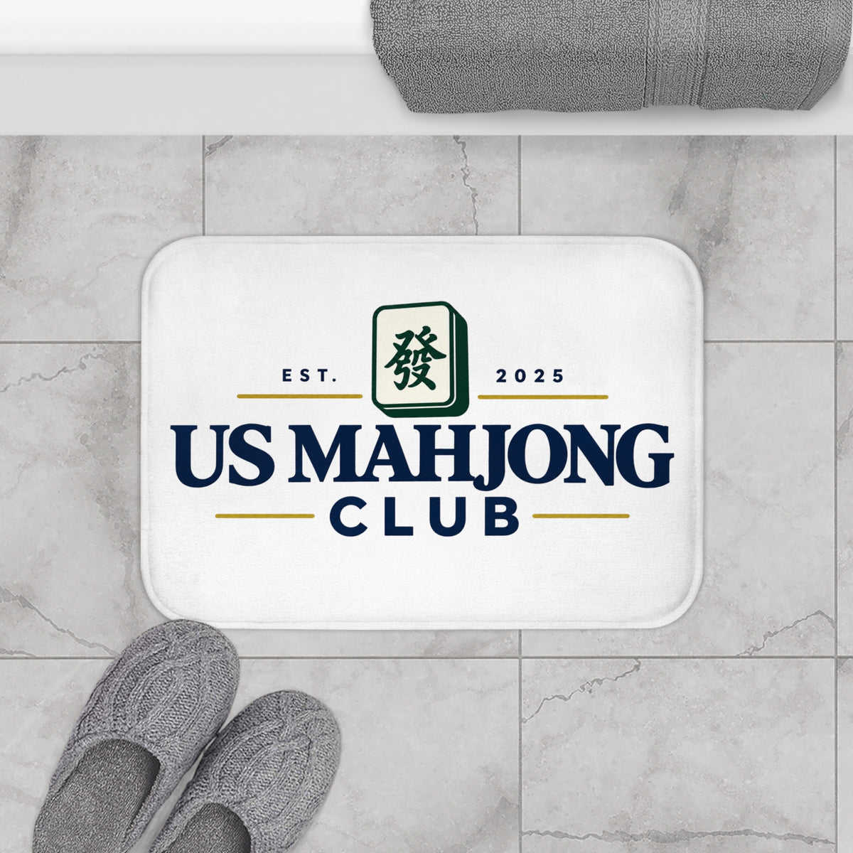 US Mahjong Club Bath Mat